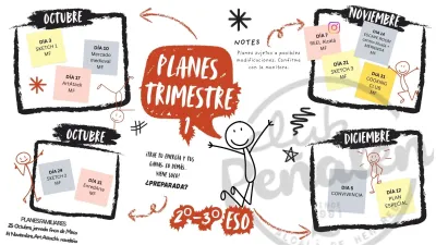 Planificación de actividades 1er trimestre 2025, 2º y 3º ESO