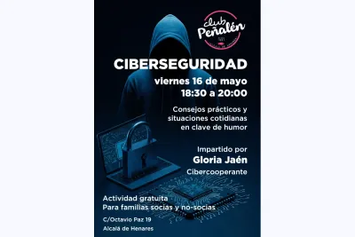 Cartel de la conferencia sobre ciberseguridad