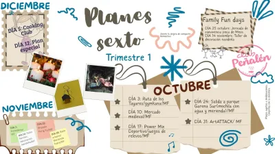 Planificación de actividades 1er trimestre 2025, 6º primaria