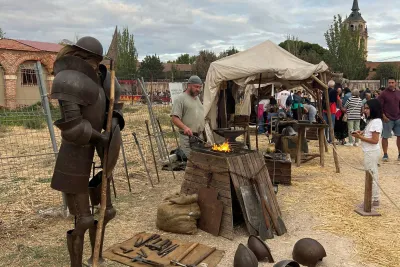 Recreación de una herrería medieval