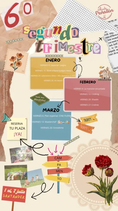 Planificación de actividades 2o trimestre 25-26, 6º primaria