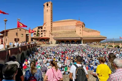 Santuario de Torreciudad en el día de la Jornada de la Familia