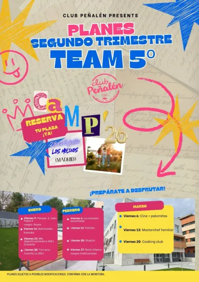 Planificación de actividades 2o trimestre 25-26, 5º primaria