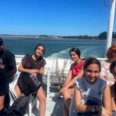 Grupo en el ferry.